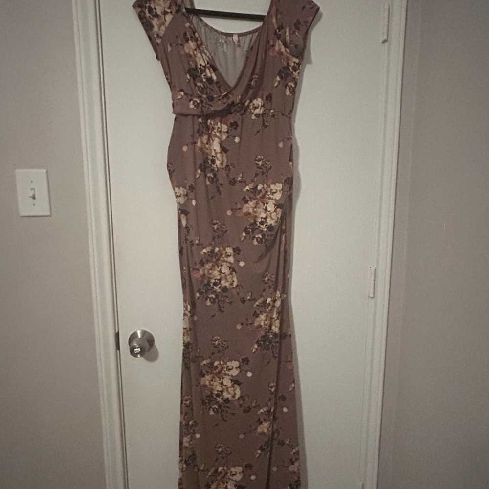 Pinkblush Pink Ruched Wrap Maxi Dress